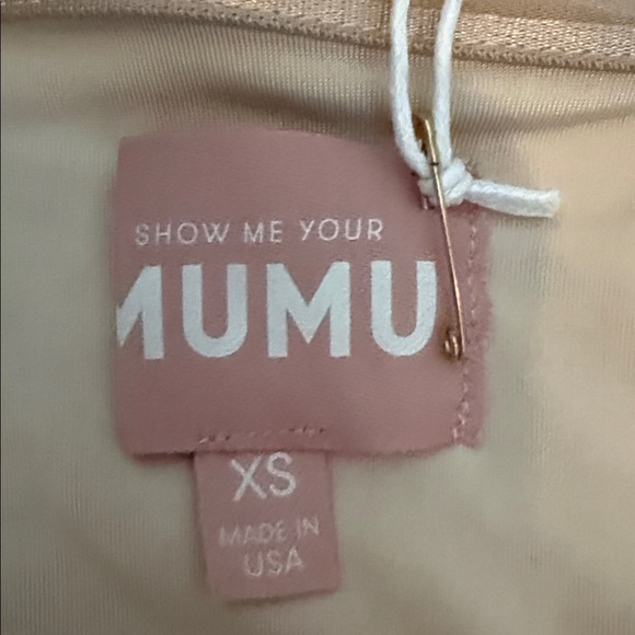 Show Me Your MuMu Pink Strapless Smocked Romper Set Size XS NWT - Picture 8 of 9